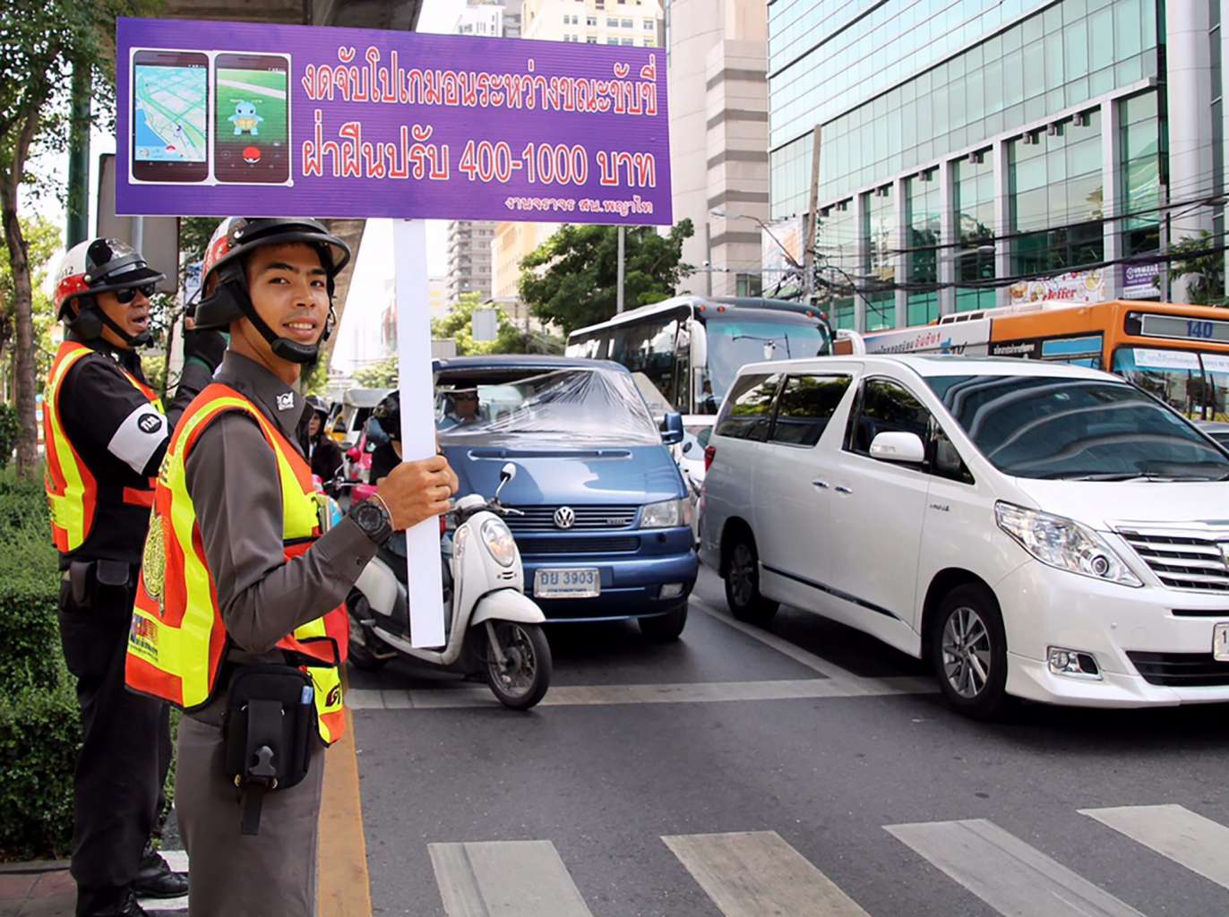 Bangkok instituted the Pokemon Go Police Department