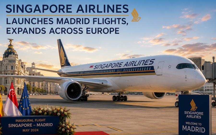 Singapore Airlines Launches Madrid Flights, Expands Across Europe