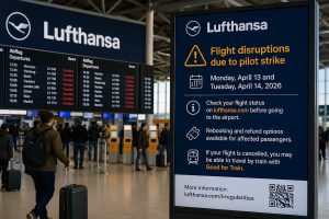 Lufthansa flights hit by pilot strike in April