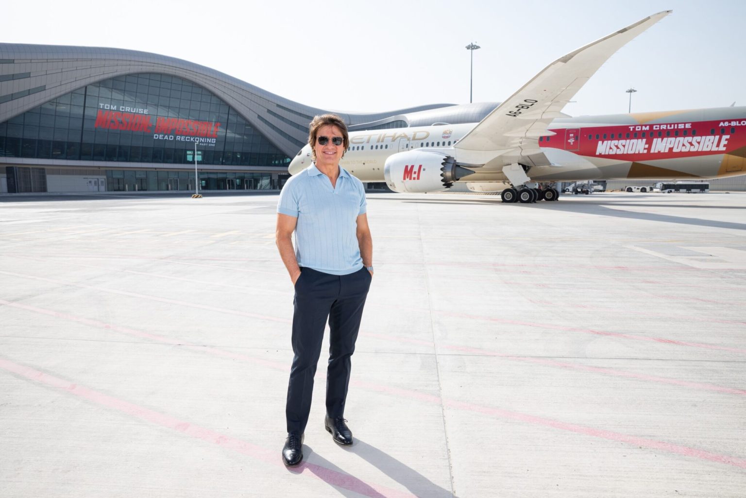 Tom Cruise Welcomed as First Passenger at Abu Dhabi International Airport’s New Terminal