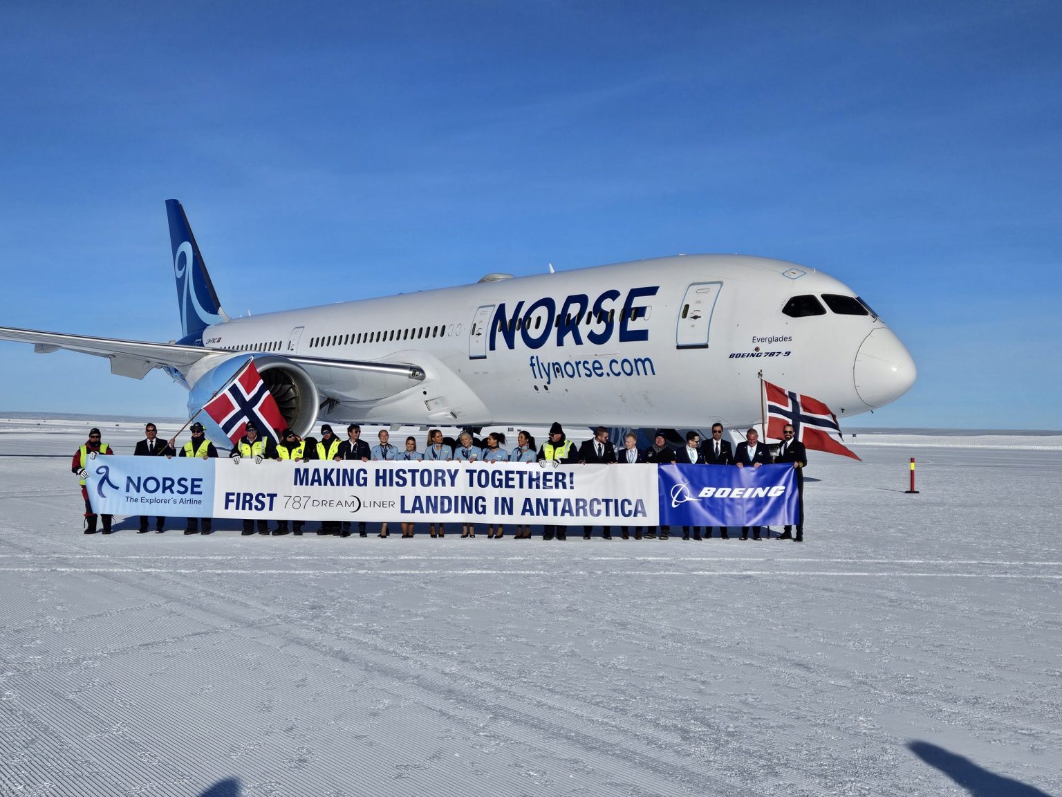 Norse Atlantic Lands First Boeing 787 in Antarctica