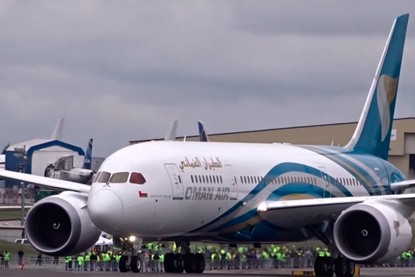 Oman Air airplane involved in runway accident