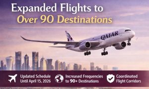 Qatar Airways expands schedule with increased flights to over 90 destinations