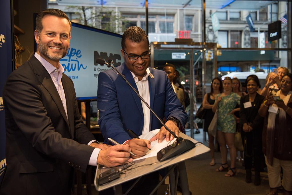 NYC & Company Signs a City-to-City Partnership with Cape Town