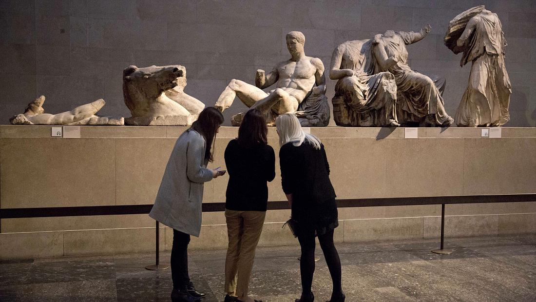 Statue of Goddess Athena displayed in Italy