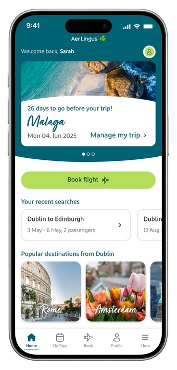 Aer Lingus Launches Upgraded Mobile App