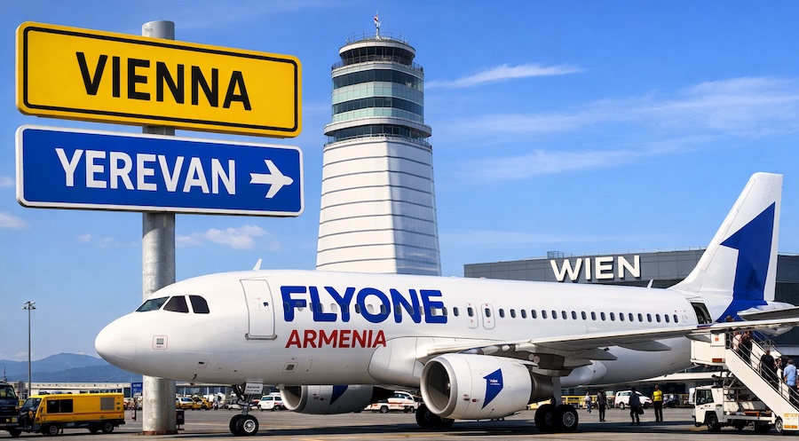 FlyOne Armenia launches Vienna–Yerevan route