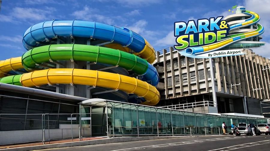 Dublin Airport unveils “Park & Slide” rooftop parking concept