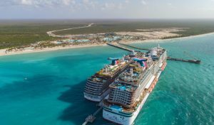 Carnival Mardi Gras Visits Celebration Key with 9,000 Guests