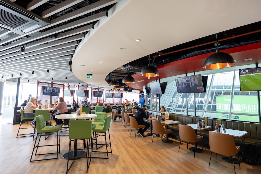 Manchester Airport opens new Terminal 3 area and 470-seat Sporting Chance sports bar