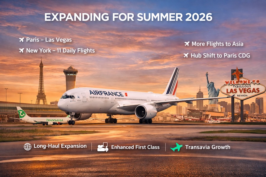 Air France expands long-haul network and reshapes Paris hub operations for summer 2026