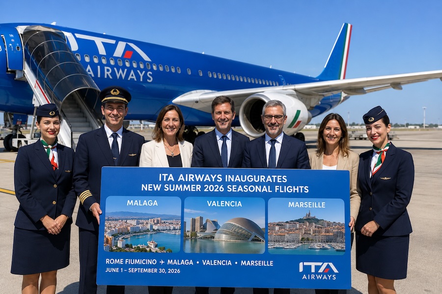 ITA Airways Adds Malaga, Valencia and Marseille