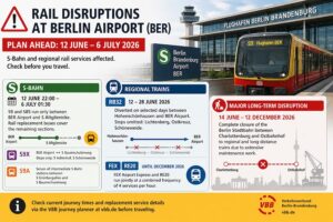 Rail Disruptions Ahead for Berlin Airport Public Transport