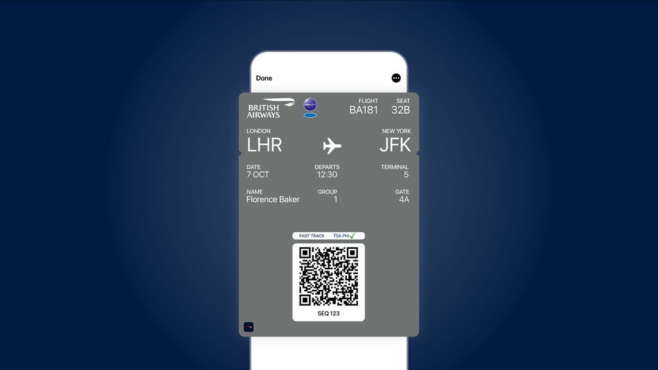 British Airways app
