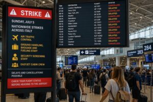 Major Aviation Strike Set to Hit Italy’s Airports on July 5